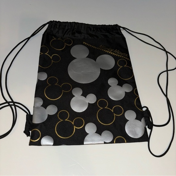 Disney Mickey Mouse Drawstring Bag Backpack String Pouch Sling Cinch Tote Bag - Picture 2 of 5